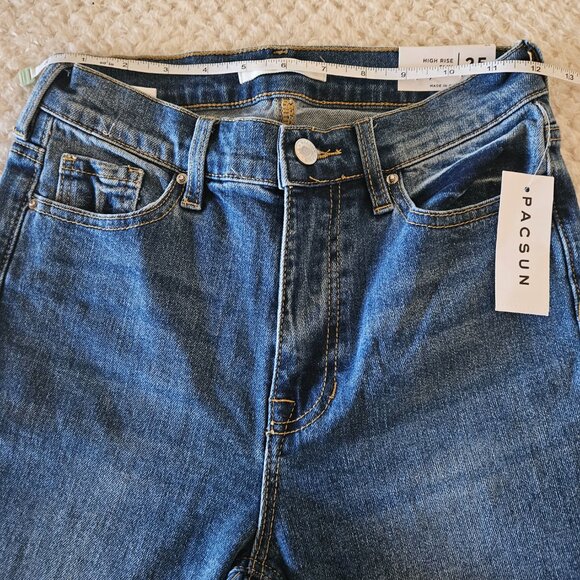 PacSun High Rise Skinny Jeans with Front Slit Detail – Size 25 - Picture 6 of 11
